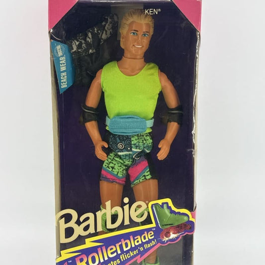 Mattel Barbie Ken Rollerblade Skates 1991 #2215 NRFB