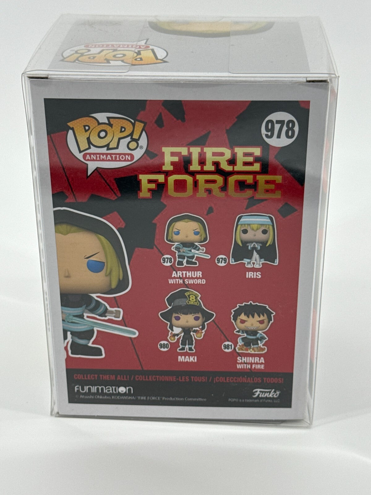 Funko Pop Fire Force Lot of 3 Set #978 980 981 Arthur Maki Shinra Vinyl Figures