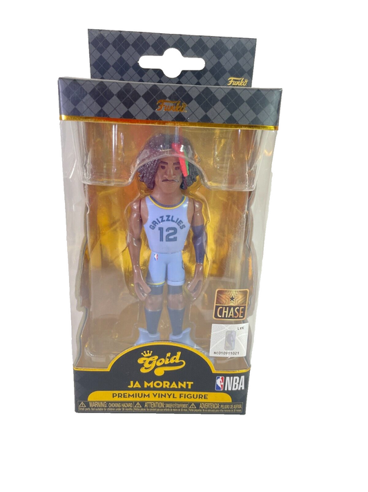 Funko Gold Ja Morant CHASE Figure Memphis Grizzlies Jersey Variant 6" NBA