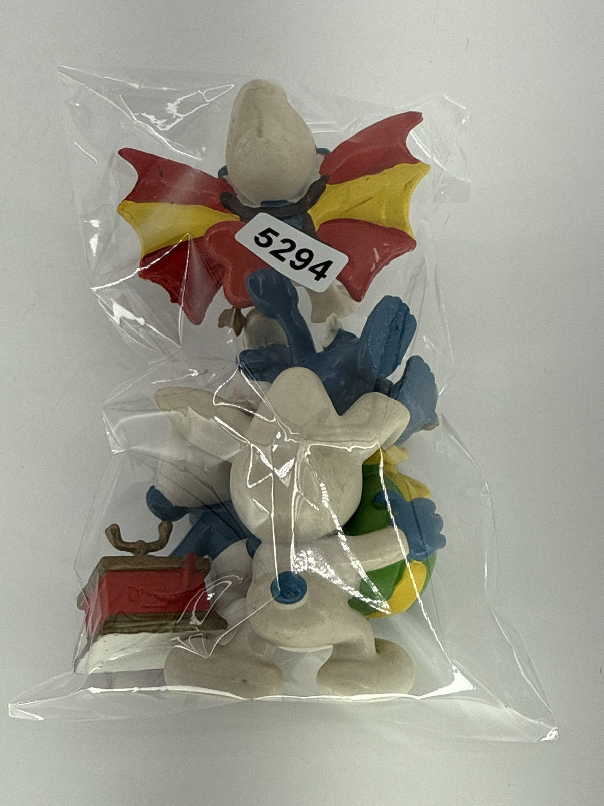 Lot of 5 Smurfs Peyo Schleich Figures Easter Bunny Cupid Bat Smurfette