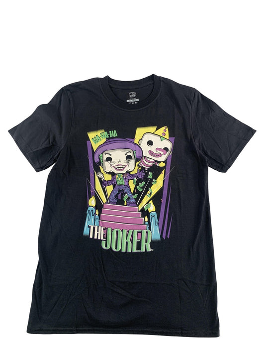 Funko Pop! Tees Joker Shirt Mens Small Black DC Comics Batman Graphic Crewneck