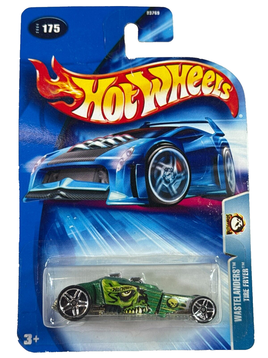 🔥 Hot Wheels Wastelanders Tire Fryer #175 – 2004 Planet Series Metallic Green M