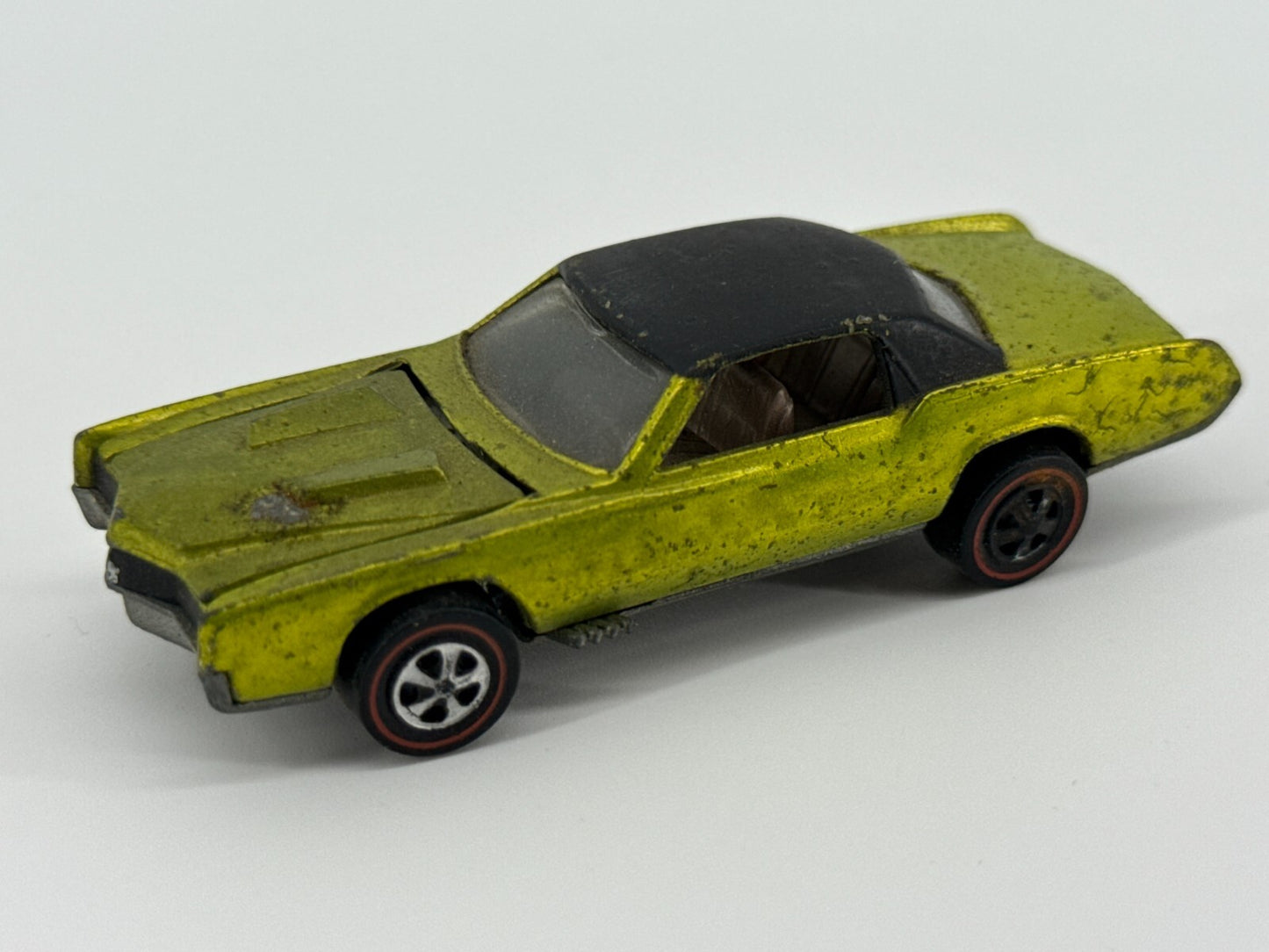 1968 Hot Wheels Redline Custom Eldorado Lime HK Matte Roof Vintage Rare Loose