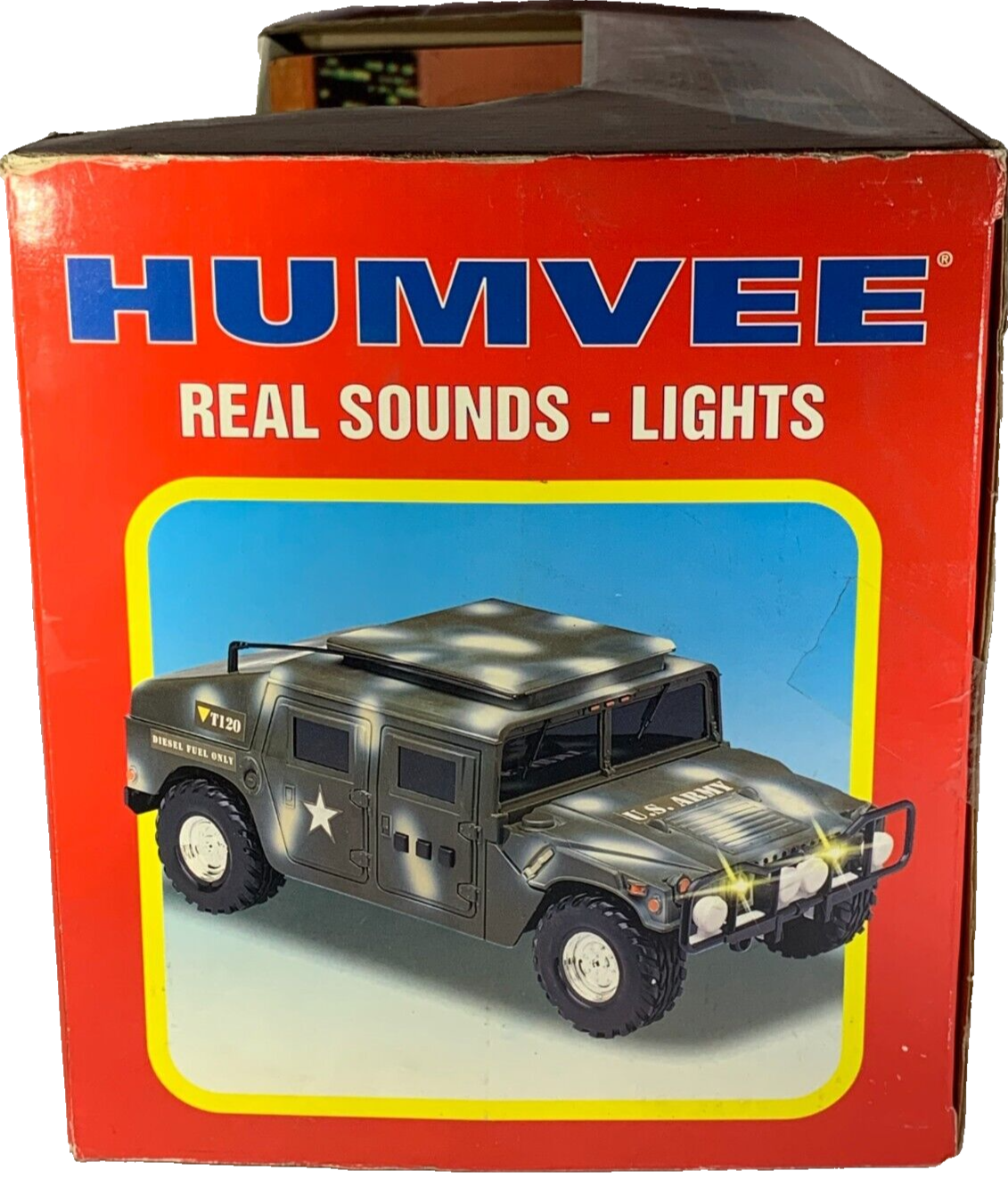 Vintage 1999 Funrise Army Humvee Toy Truck Lights & Sounds Military Green NIB