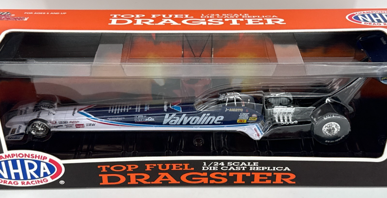 NHRA Top Fuel Dragster 1:24 Die-Cast Valvoline 1996 Racing Champions NIB