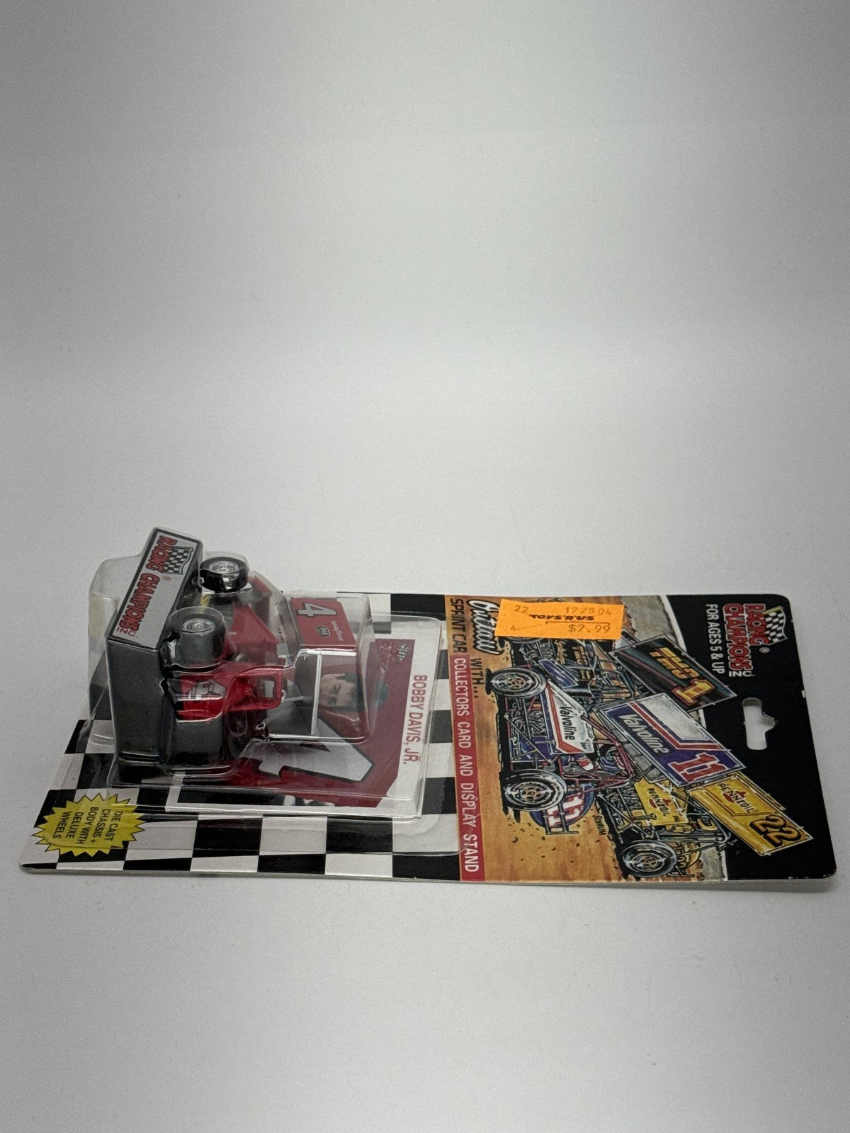 1993 Racing Champions Bobby Davis Jr #4 Outlaw Sprint Car 1:64 Diecast w/ Card