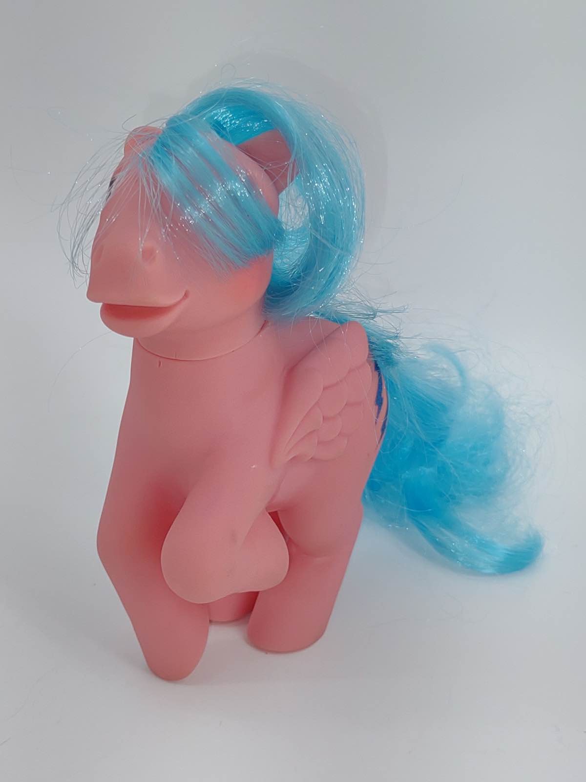 1983 MLP G1 Firefly Pink Pegasus Blue Hair Lightning Bolts