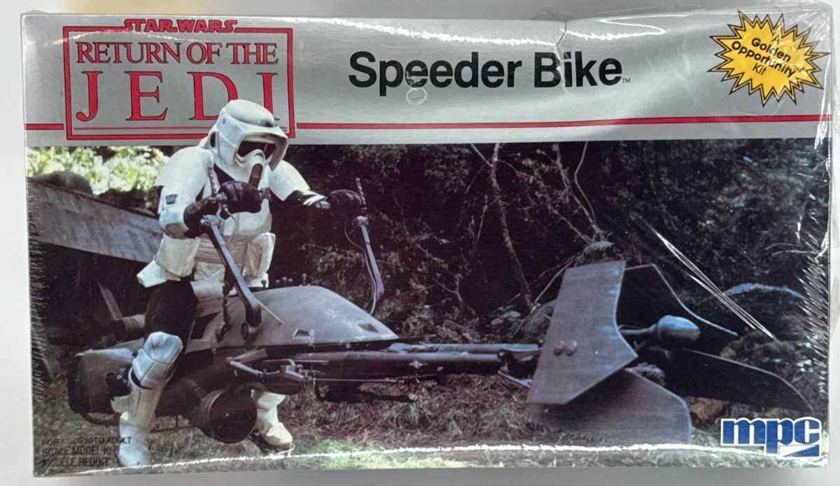 Star Wars ROTJ MPC ERTL Speeder Bike Model Kit Sealed Vintage 1990 Rare 4367