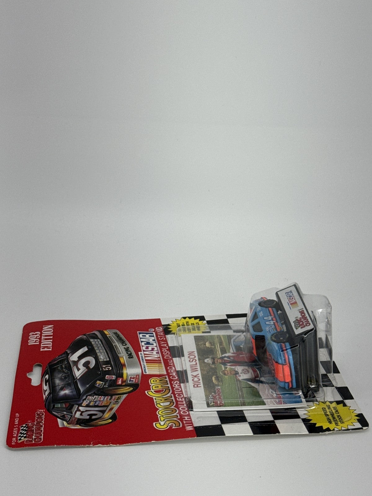 1993 Racing Champions NASCAR #44 Rick Wilson Stock Car 1:64 Diecast w/Card