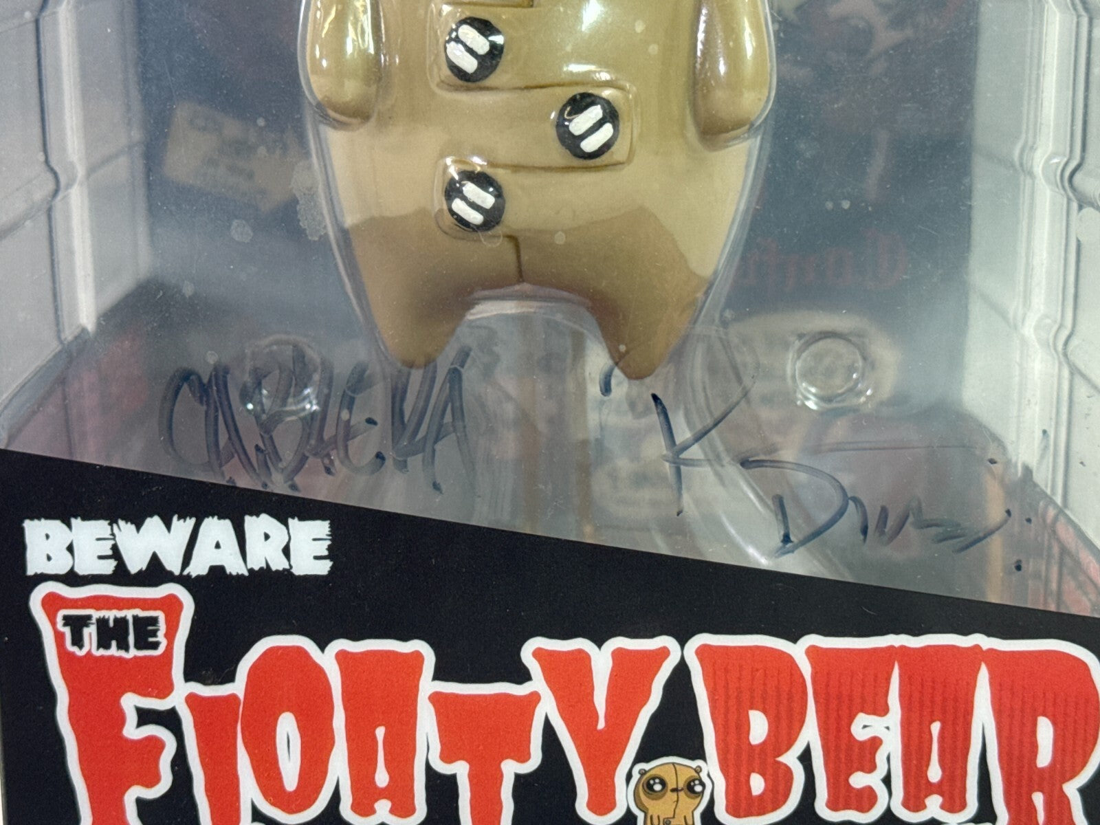 Floaty Bear Thing Figure Signed Dirge Cabrera Doe Vinyl Toy Roman Dirge RARE HTF