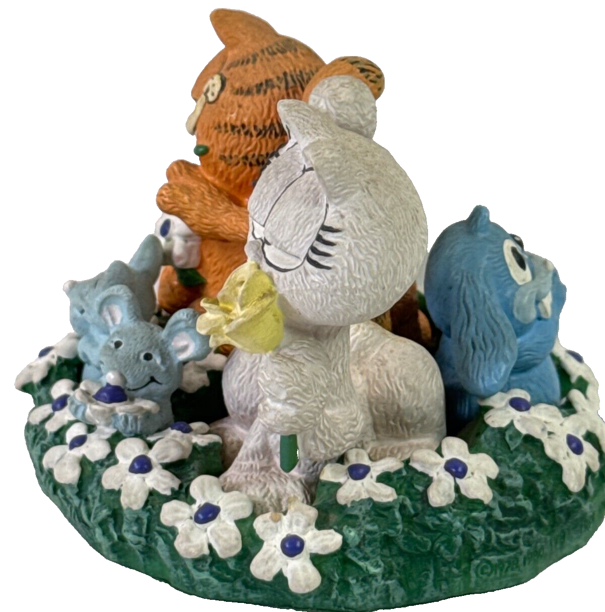 1993 Danbury Mint Garfield Love in Bloom Figurine Jim Davis Vintage Collectible