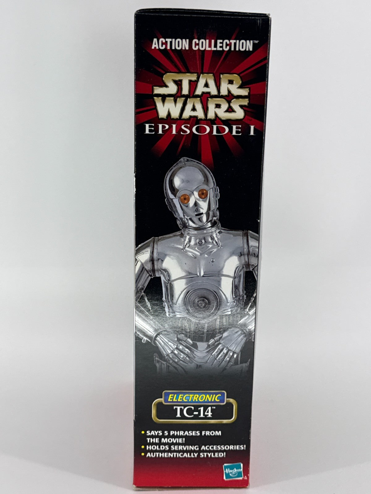 Star Wars EP1 TC-14 Electronic 12" Figure Hasbro 1999 Chrome Droid MIB 4364