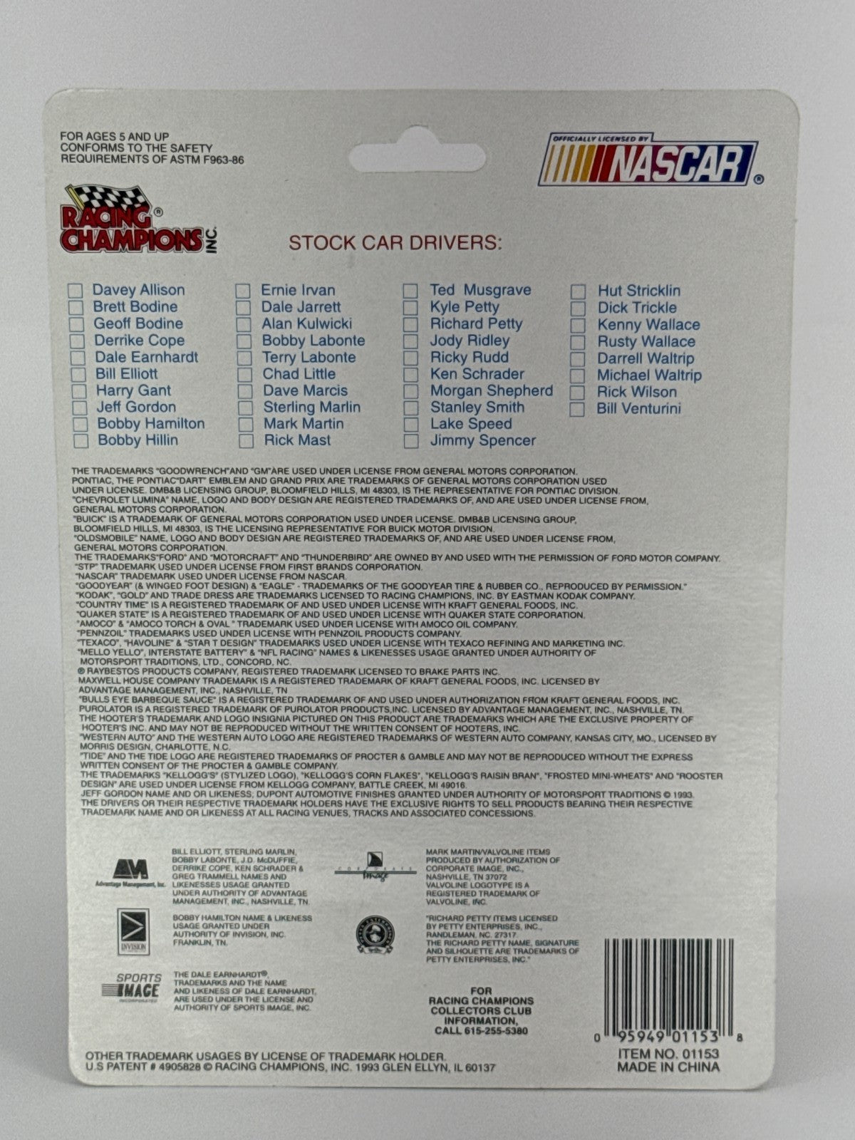 1993 Racing Champions NASCAR #5 Ricky Rudd Tide 1:64 Diecast Stock Car NIP