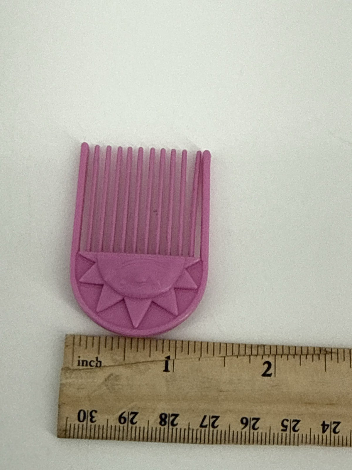 MLP G1 Pink Sun Pick Comb 1980s Hasbro