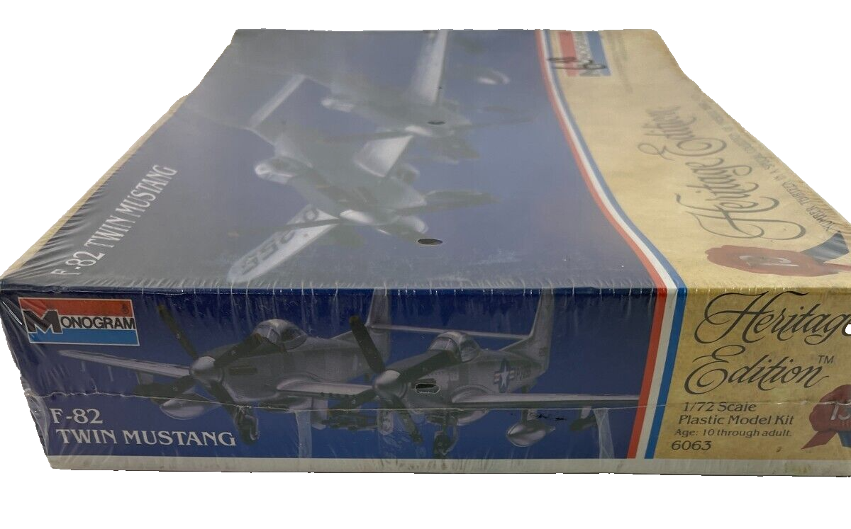 Sealed Monogram F-82 Twin Mustang 1/72 Scale Heritage Edition Model Kit 1984 ✈️