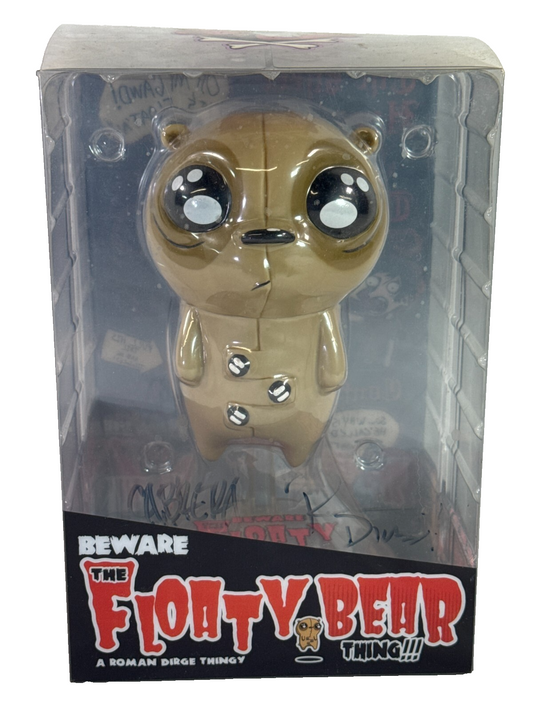 Floaty Bear Thing Vinyl Figure Signed Roman Dirge Nathan Cabrera Rare Art Toy