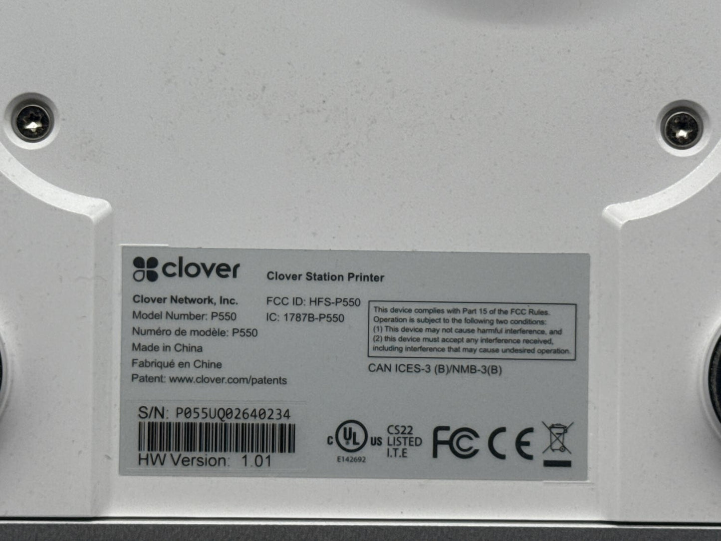 Clover POS Station C500 Printer P550 Kit H500 Bundle w/ Cash Drawer READ