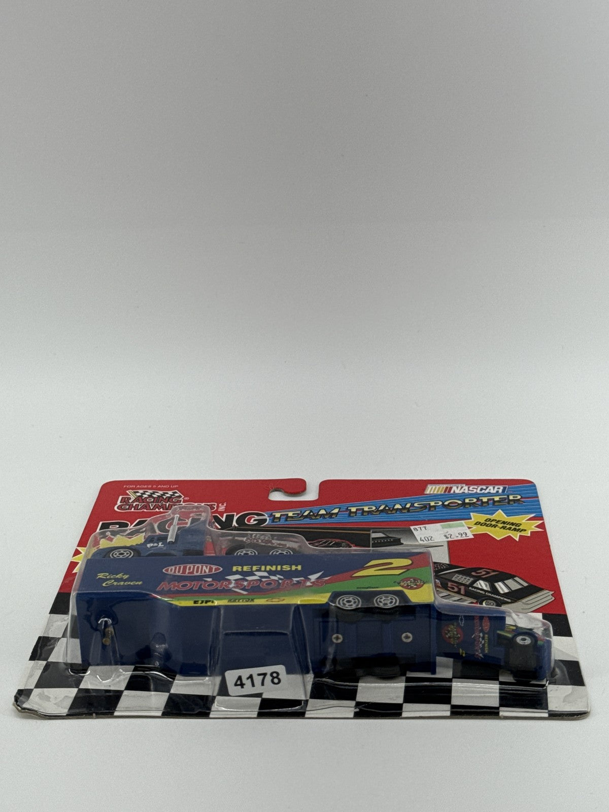 Vintage Racing Champions NASCAR Team Transporter Ricky Craven DuPont Die-Cast