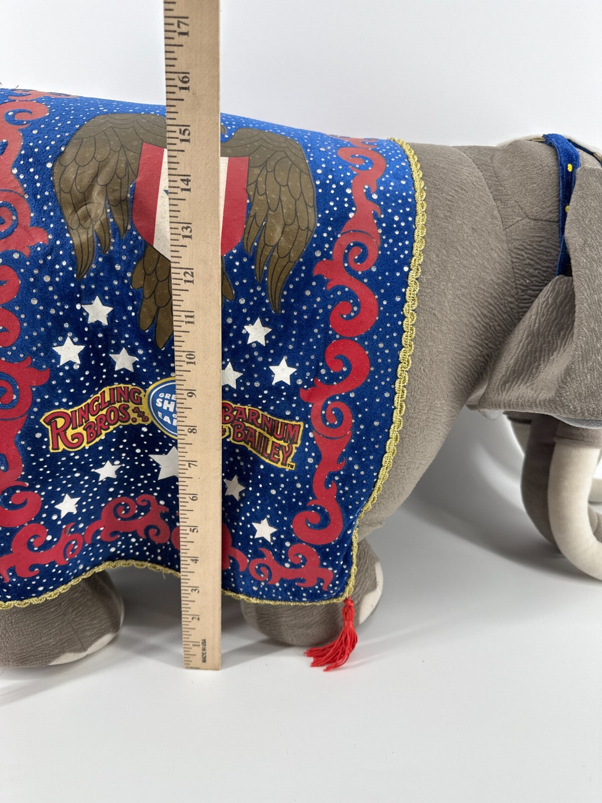 Ringling Bros Barnum Bailey Circus Elephant 141st Edition Plush 28” Feld