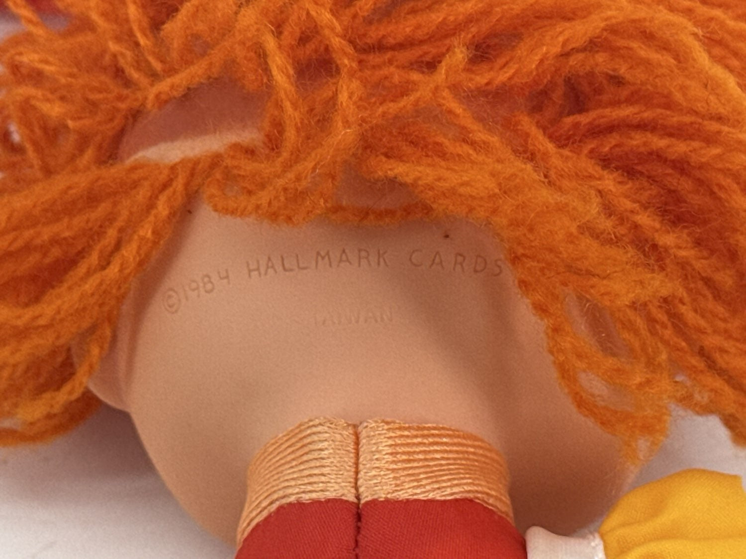 1983 Rainbow Brite LaLa Orange 10" Doll Plush Hallmark Mattel Red Dress