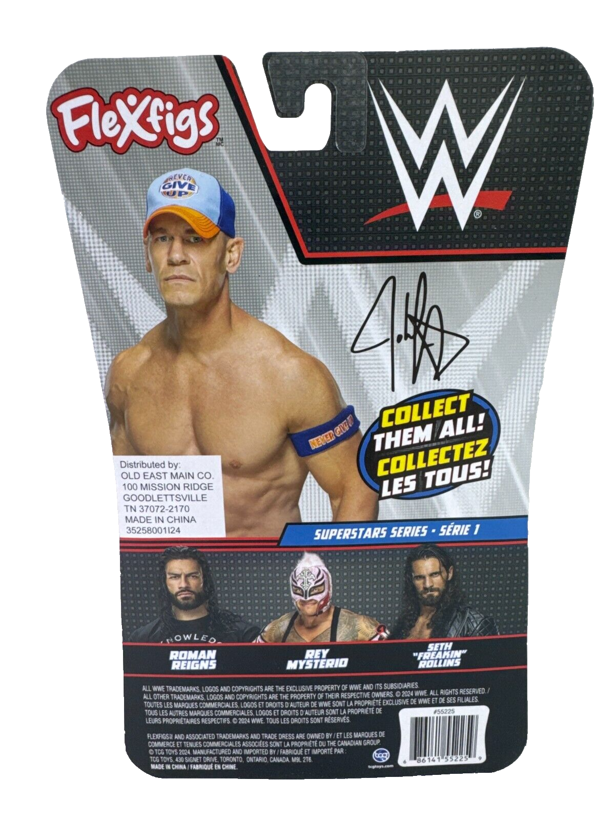 WWE FleXfigs John Cena Series 1 Bendable Action Figure – Ultra-Posable Toy! 🔥