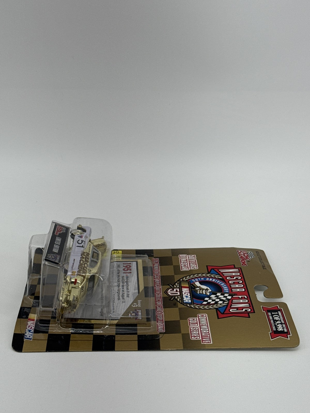 Vintage NASCAR Die Cast Car Mercury Machine Gold Series 50th Anniversary Limited