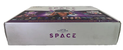 Let's Explore VR Headset Space STEM Kit w Books Cube Model Poster - USED Vintage