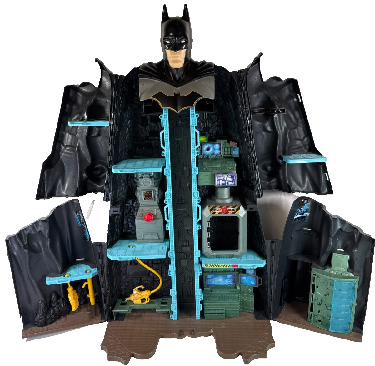 DC Batman Bat-Tech Giant Transforming Batcave Playset Spin Master 2020 AS IS