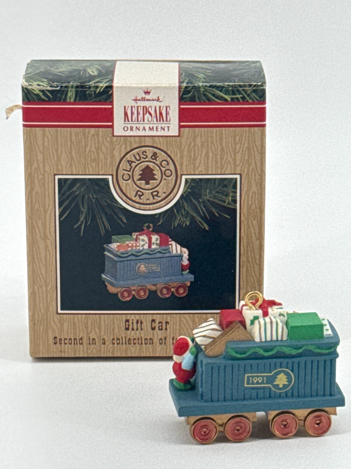 Hallmark Keepsake Claus & Co Train Ornament Set 1997-2000 4pc Locomotive
