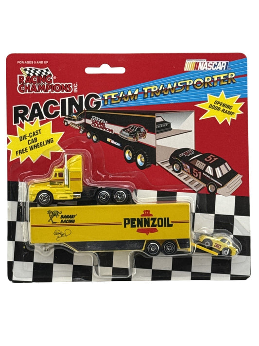 Vintage Racing Champions NASCAR Team Transporter Pennzoil Bahari Die-Cast New