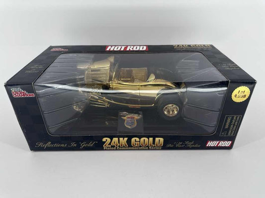 Racing Champions Hot Rod 24K Gold Plated 1:24 Diecast 1 of 4,998 Reflections