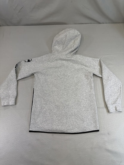 Champion Zip Hoodie L (14/16) Gray/Black Cotton Blend Regular Fit All Over
