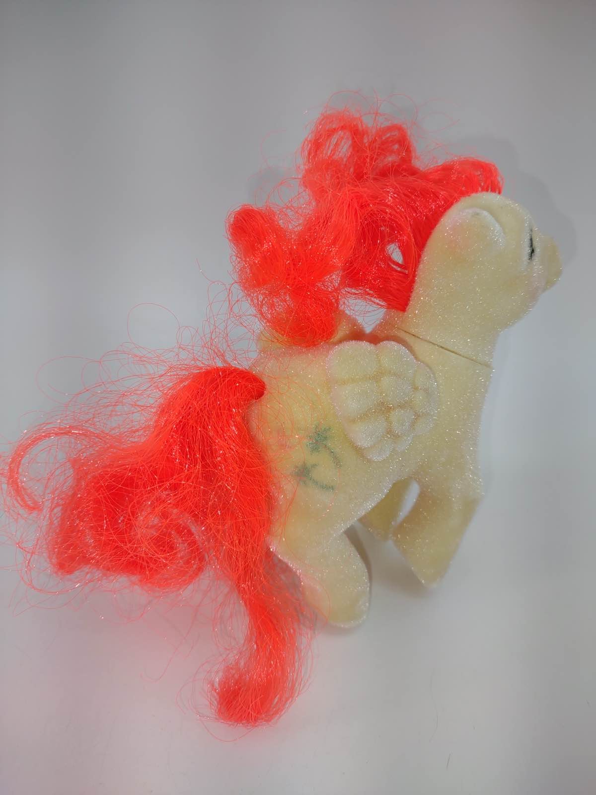 MLP G1 1985 My Little Pony So Soft Flocked Paradise Pegasus Palm Trees