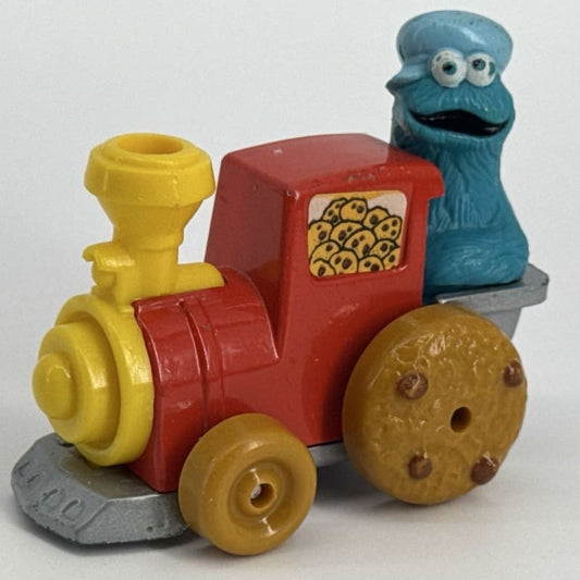 1981 Playskool Sesame Street Cookie Monster Train Engine Toy