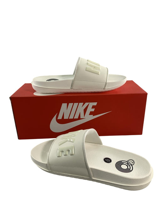 Nike Offcourt Slide Sandals Shoes Womens Size 6 White Revive Foam Logo Comfort