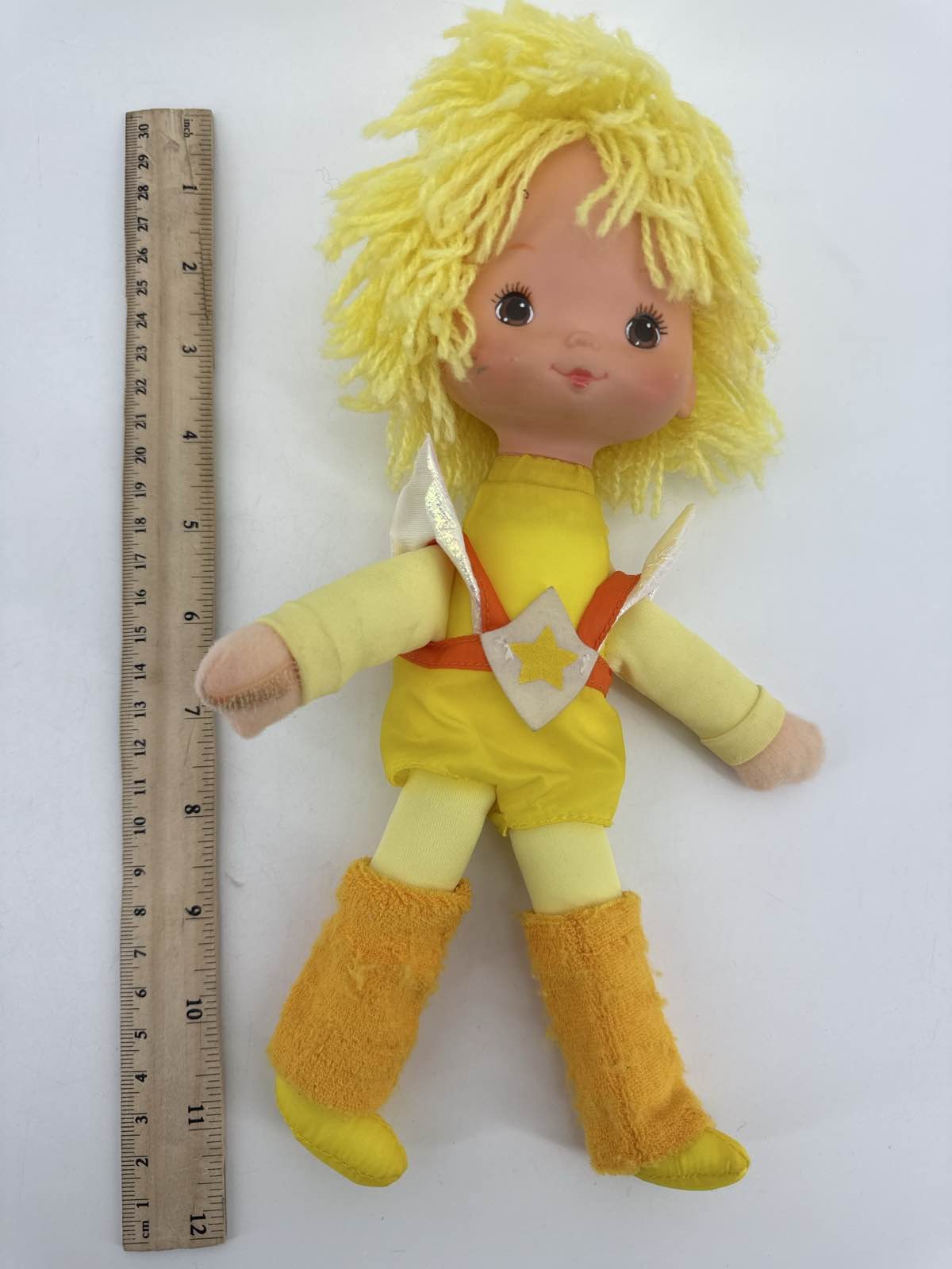 1983 Rainbow Brite Yellow 10" Doll Hallmark Mattel Plush