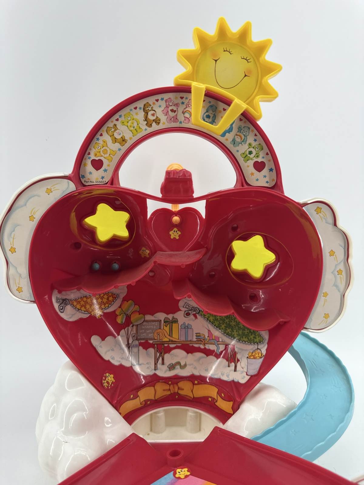 1983 Kenner Care Bears Care-A-Lot Playset w/ Cloud Cars & Accs
