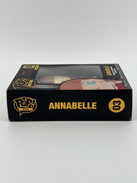 Funko Pop! Pin #03 Annabelle Horror The Conjuring Enamel Badge w/ Stand New Boxe