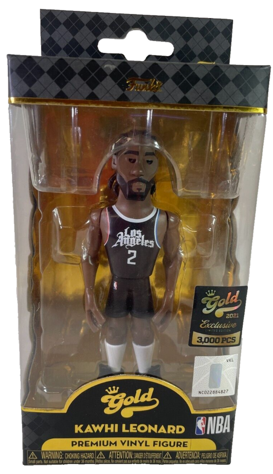 Funko Gold Kawhi Leonard Limited Edition – 5” Premium Vinyl Figure – Clippers