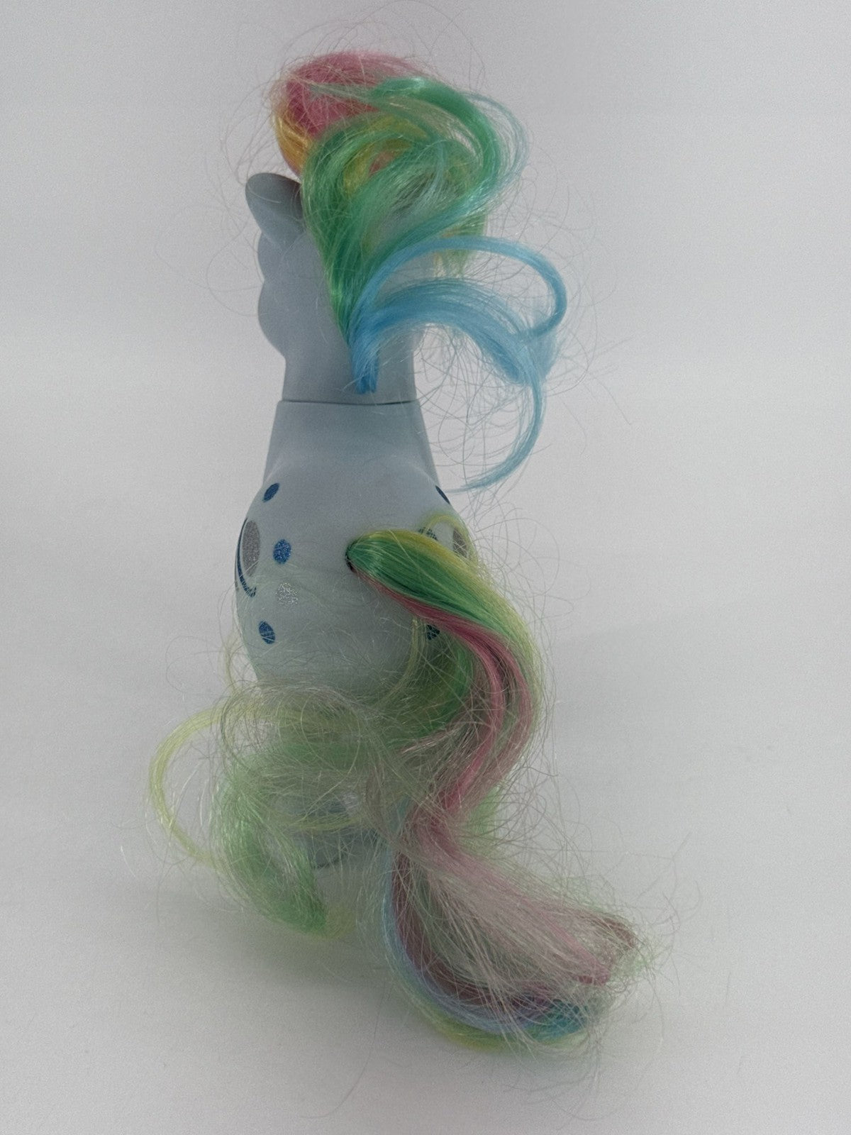 1983 MLP Moonstone Rainbow Unicorn Blue Glitter Hasbro