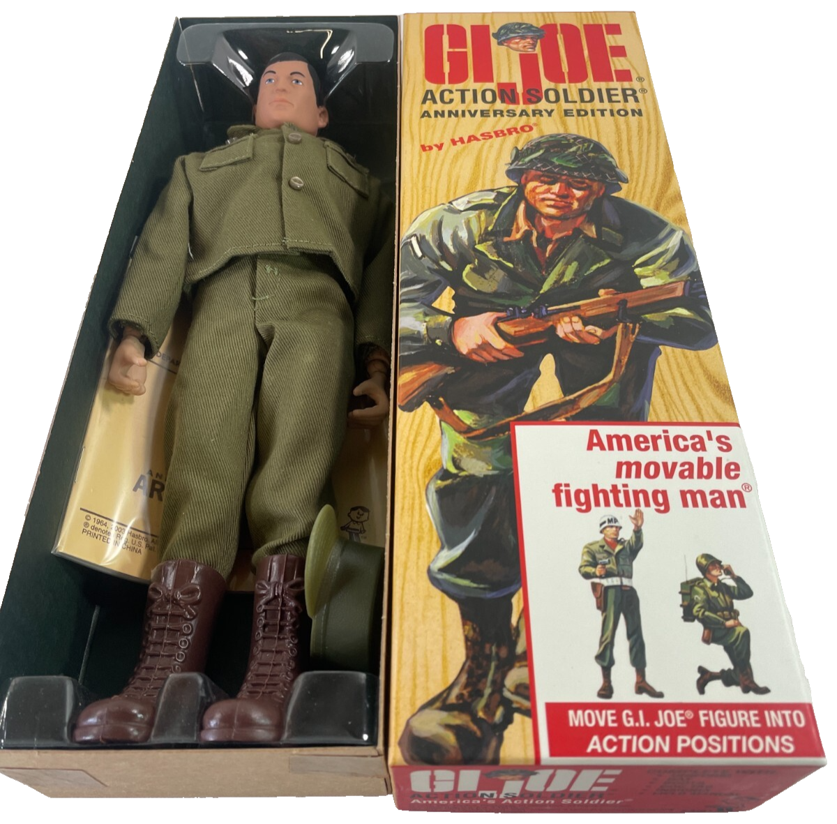 2003 GI Joe Action Soldier 12” Anniversary Edition Figure Hasbro Boxed