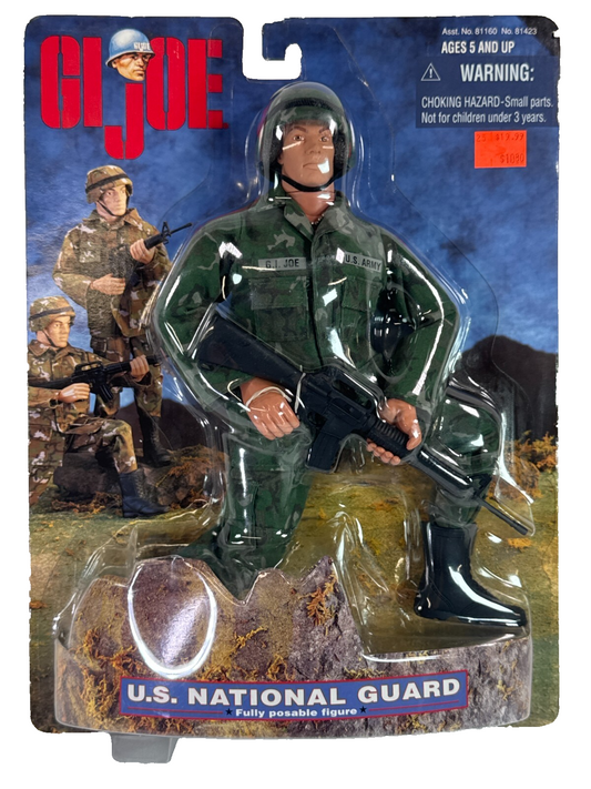 GI Joe 12" National Guard Action Figure 1997 Hasbro Kenner Camo Rifle Sealed MOC