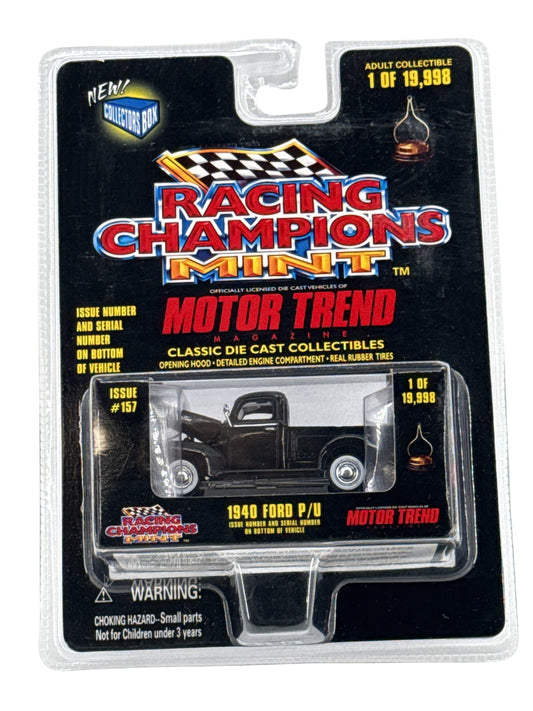 Vintage Racing Champions Mint 1940 Ford Pickup Motor Trend Die Cast 1:64 New