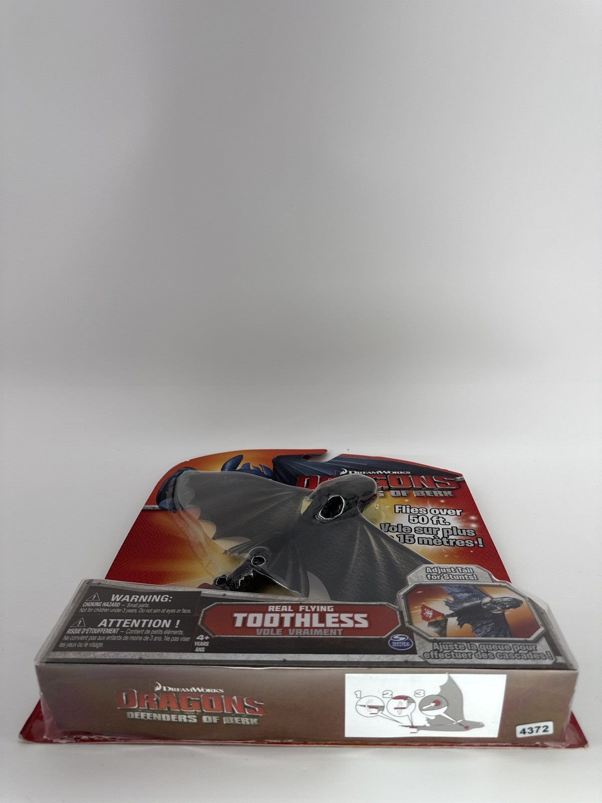 Dreamworks Dragons Defenders Of Berk Real Flying Toothless Figure Spin Master