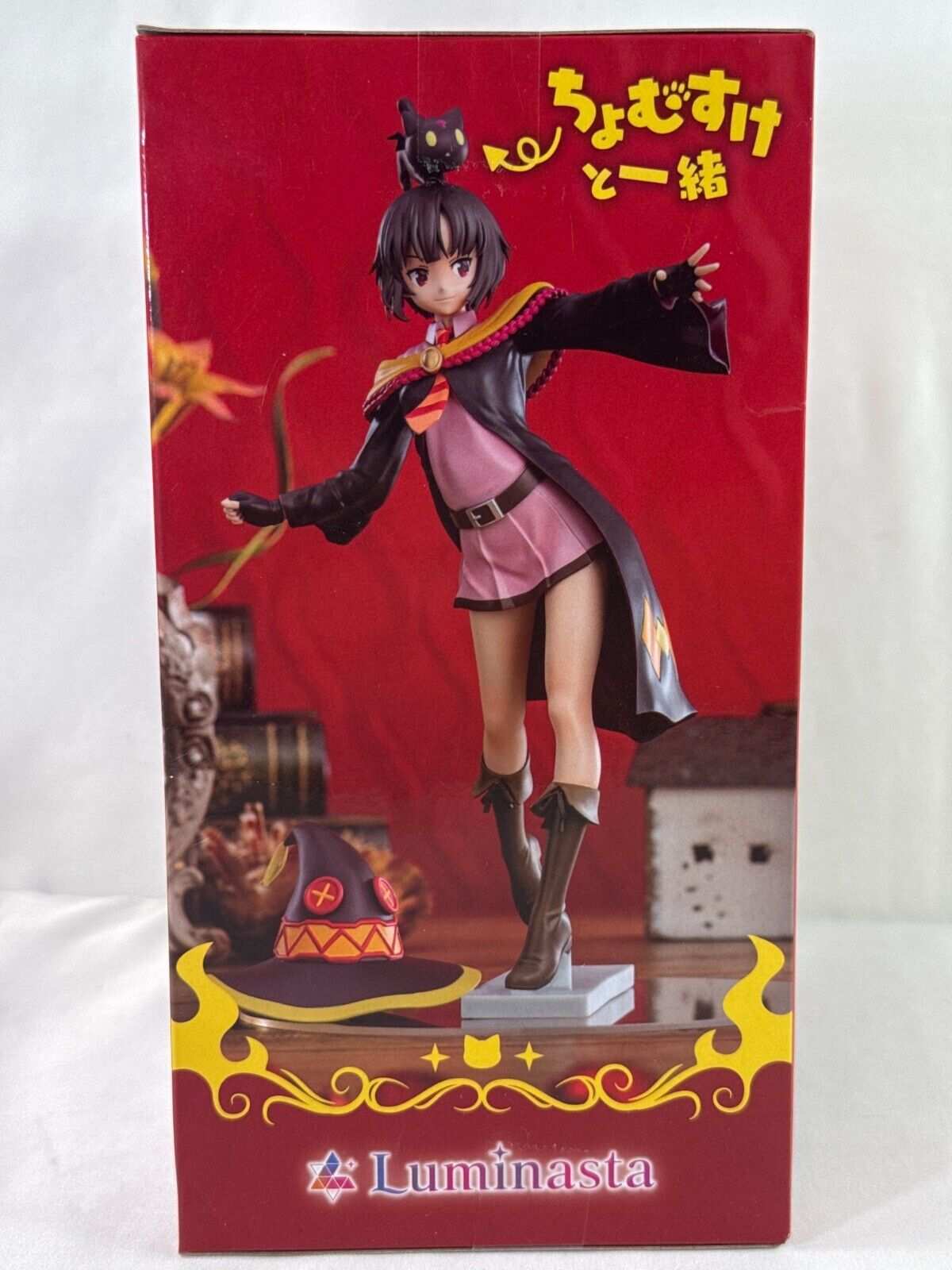 SEGA Luminasta Megumin & Chomusuke Figure – KonoSuba Explosive Flames Ver. | NEW