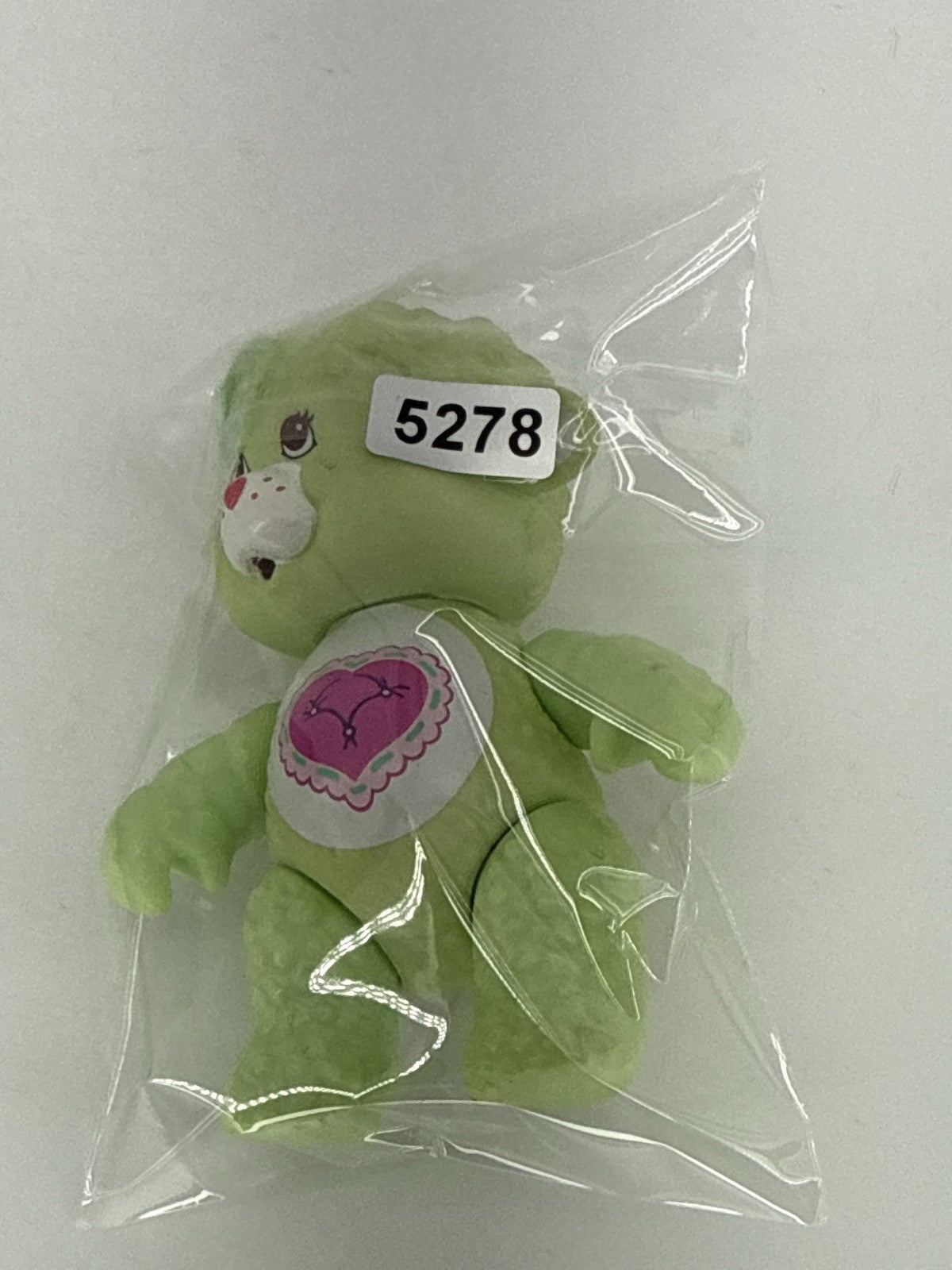 1984 Kenner Care Bear Cousins Gentle Heart Lamb Green Plush 13