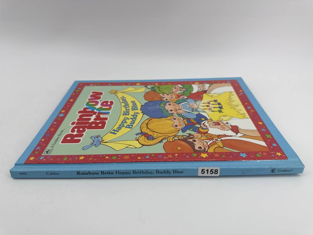 1984 Rainbow Brite Happy Birthday Buddy Blue Golden Book