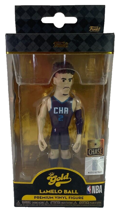 Funko Gold LaMelo Ball CHASE Figure Charlotte Hornets NBA Premium Vinyl 1966