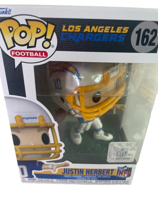 Funko Pop! NFL Justin Herbert #162 LA Chargers Vinyl Figure – Must-Have Collecti