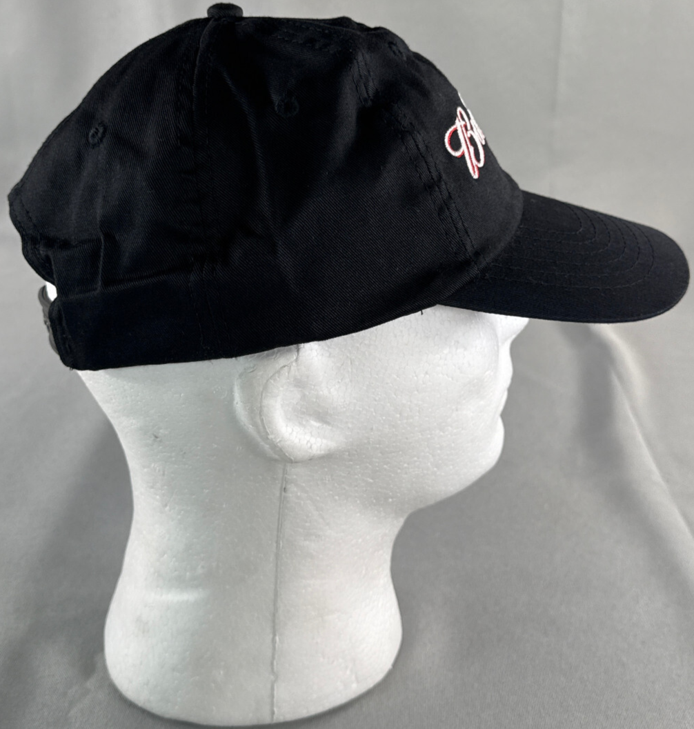 Budweiser Beer Hat Black Snapback Cap Adjustable OSFA Logo Embroidered Script